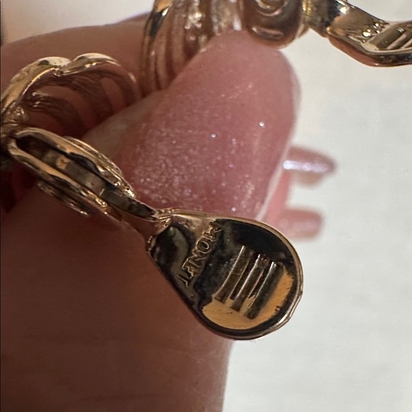 Monet Gold-Tone Earrings - Picture 3 of 3